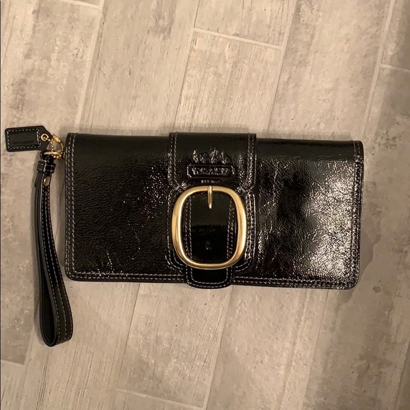 Coach Handbags - COACH Bleeker Street Patent Leather Clutch